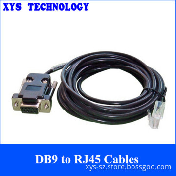Plastic Assembly Shell DB9 to RJ45 Serial RS232 Kabel Female to Male